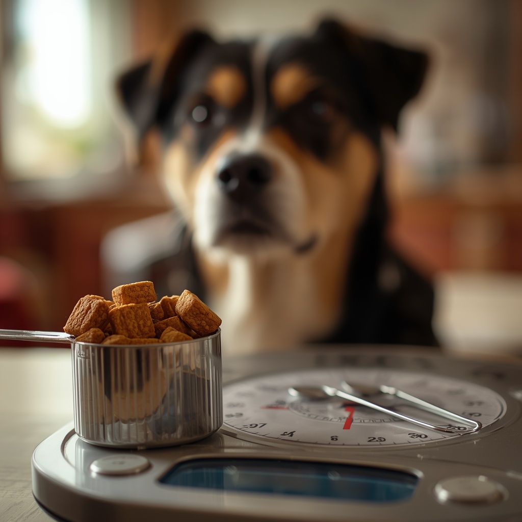 Training treats measured out to avoid overfeeding a Staffy.